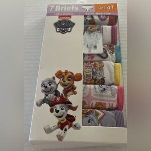 Nickelodeon Paw Patrol Size 4T Girls Briefs Pack of 6 Underwear 100% Cotton